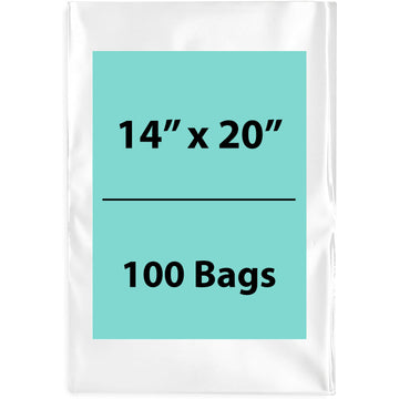 Clear poly bags Flat 14 inch (width) X 20 inch (Height) LDPE
